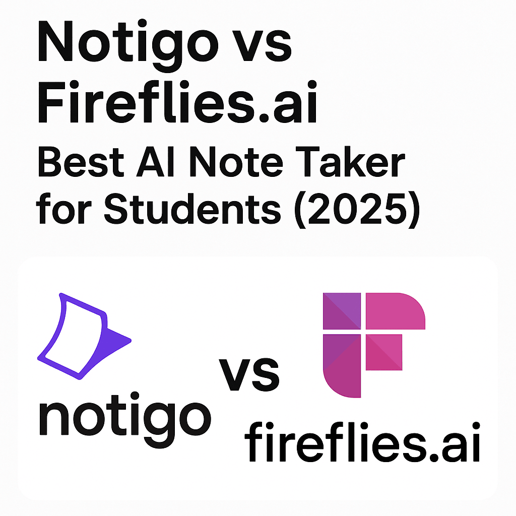 Fireflies.ai vs Notigo: Which AI Note Taker Actually Works for Students? (2025 Comparison)