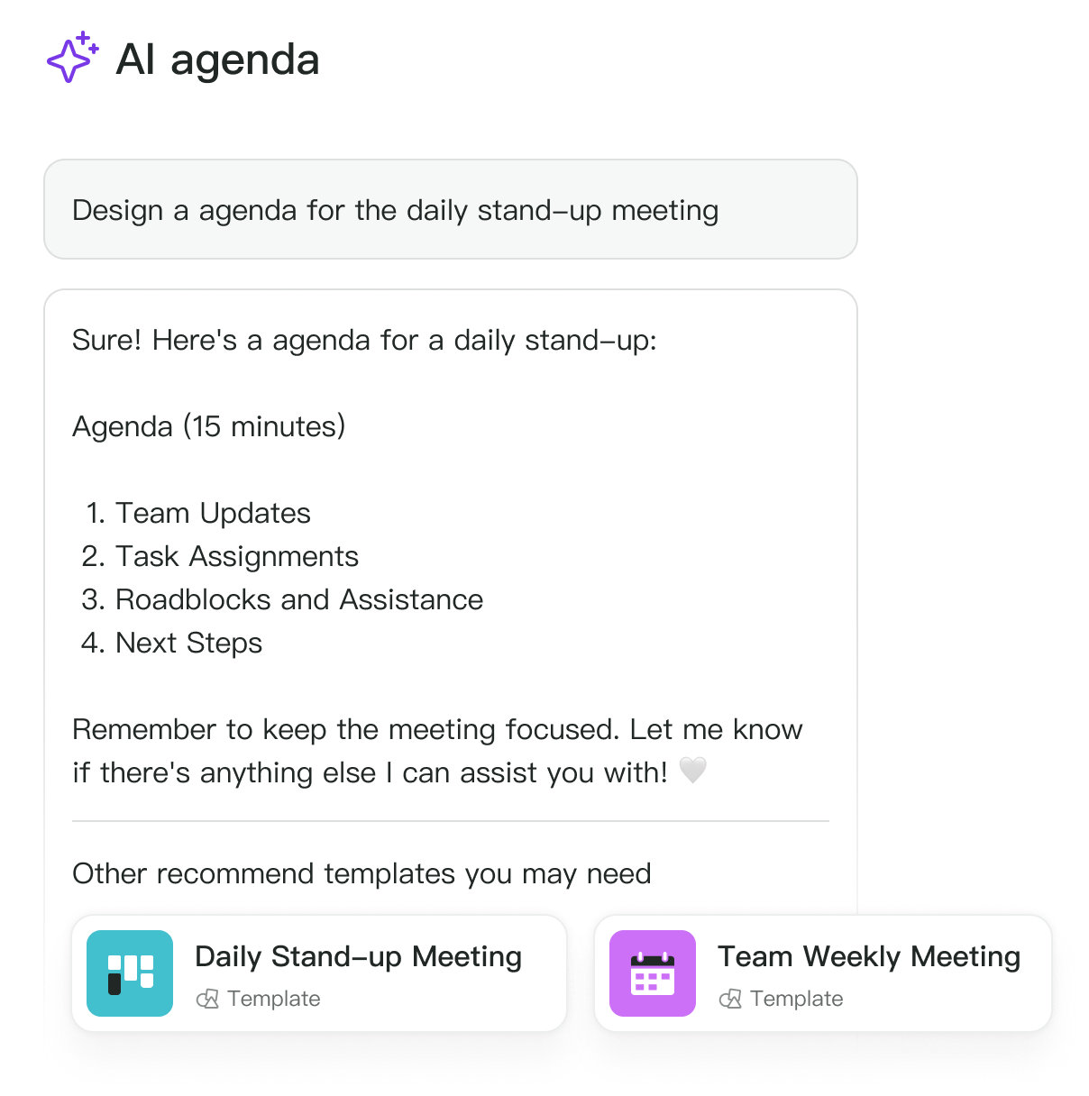 Meeting Notes Notebook
interface