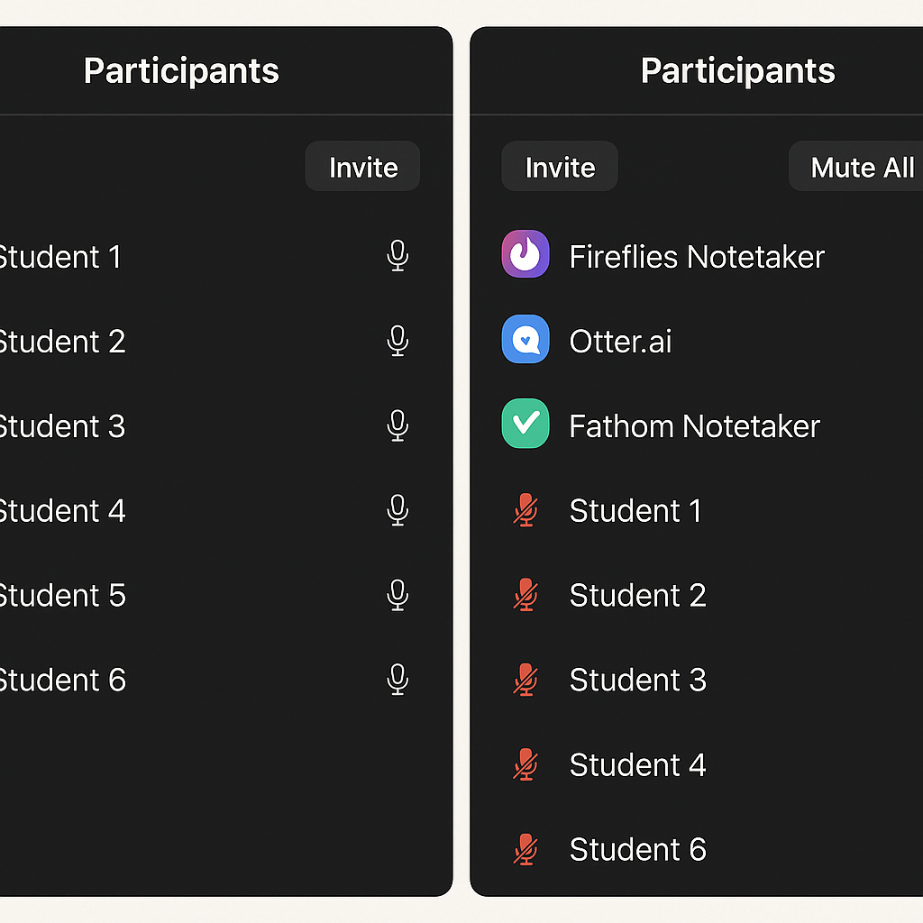 Fireflies bot visibility problem