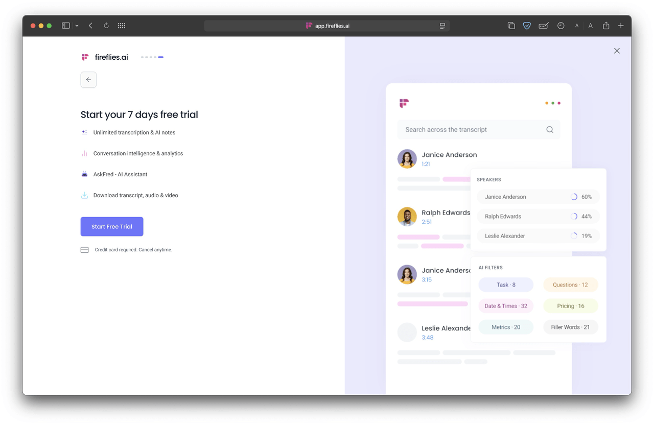 Fireflies credit card wall