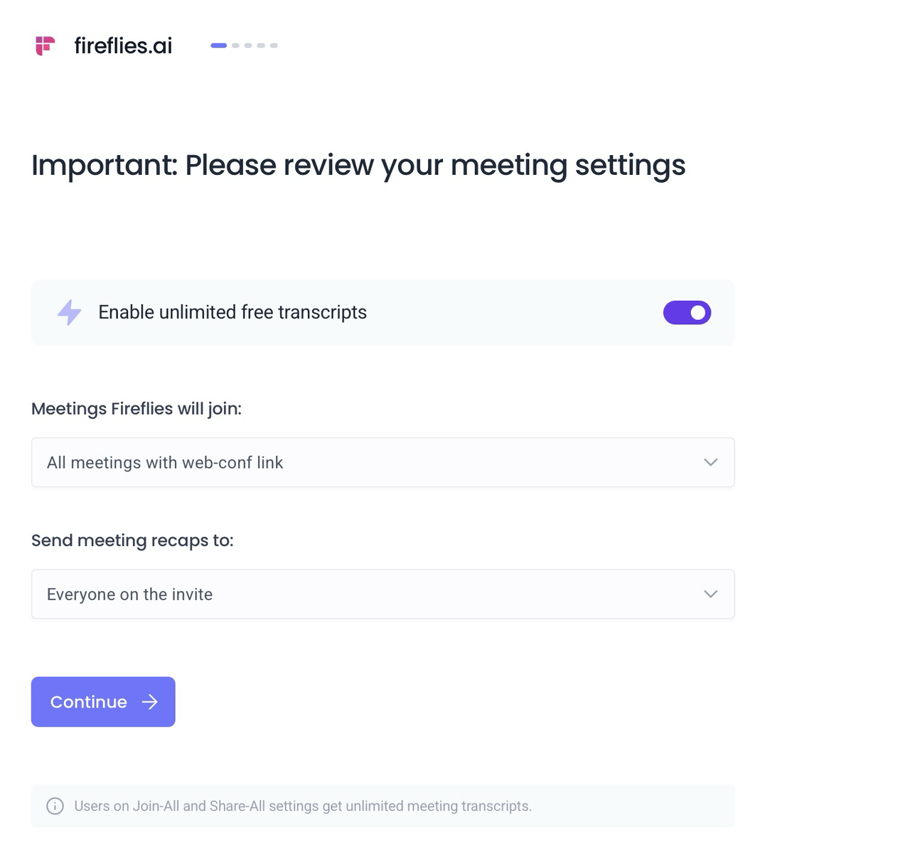 Fireflies free transcript trap