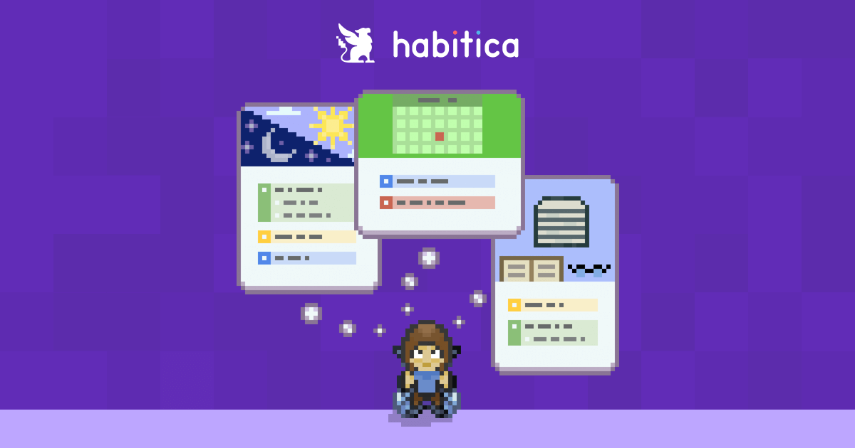 Habitica gamified habit RPG tracker example