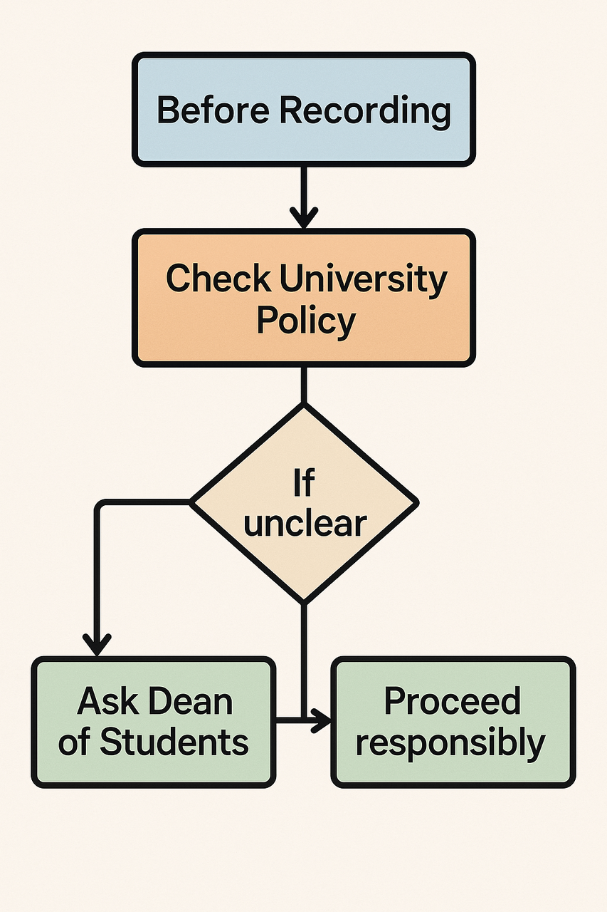 University lecture recording policies