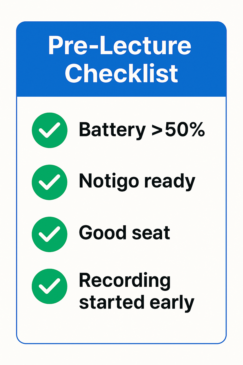 Starting lecture recording