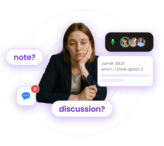 AI automated note-taking illustration
